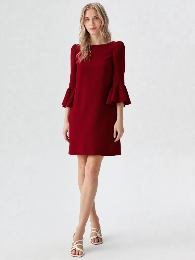 60s Marsala dress