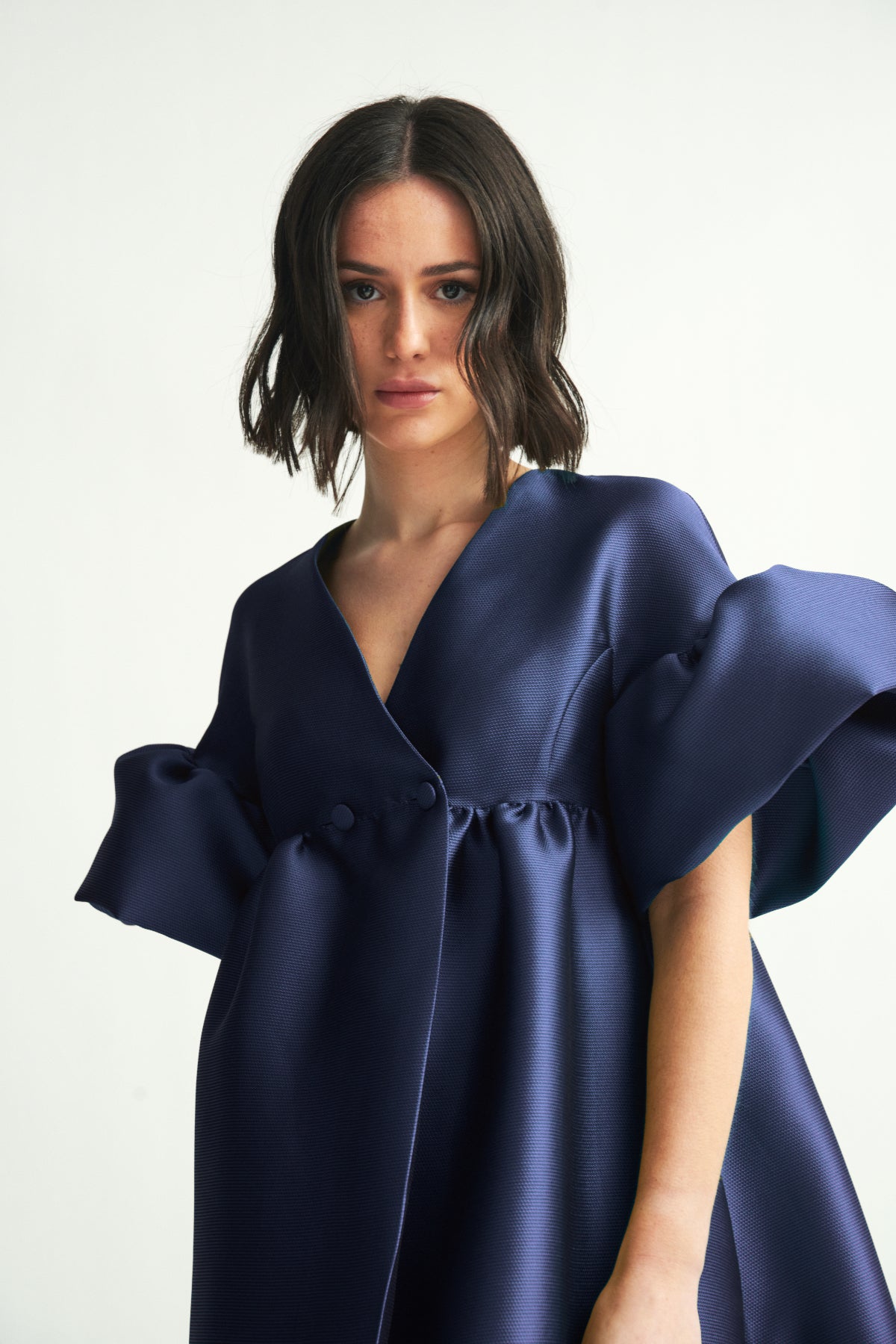 Abrigo-vestido Maruja marino - Boüret