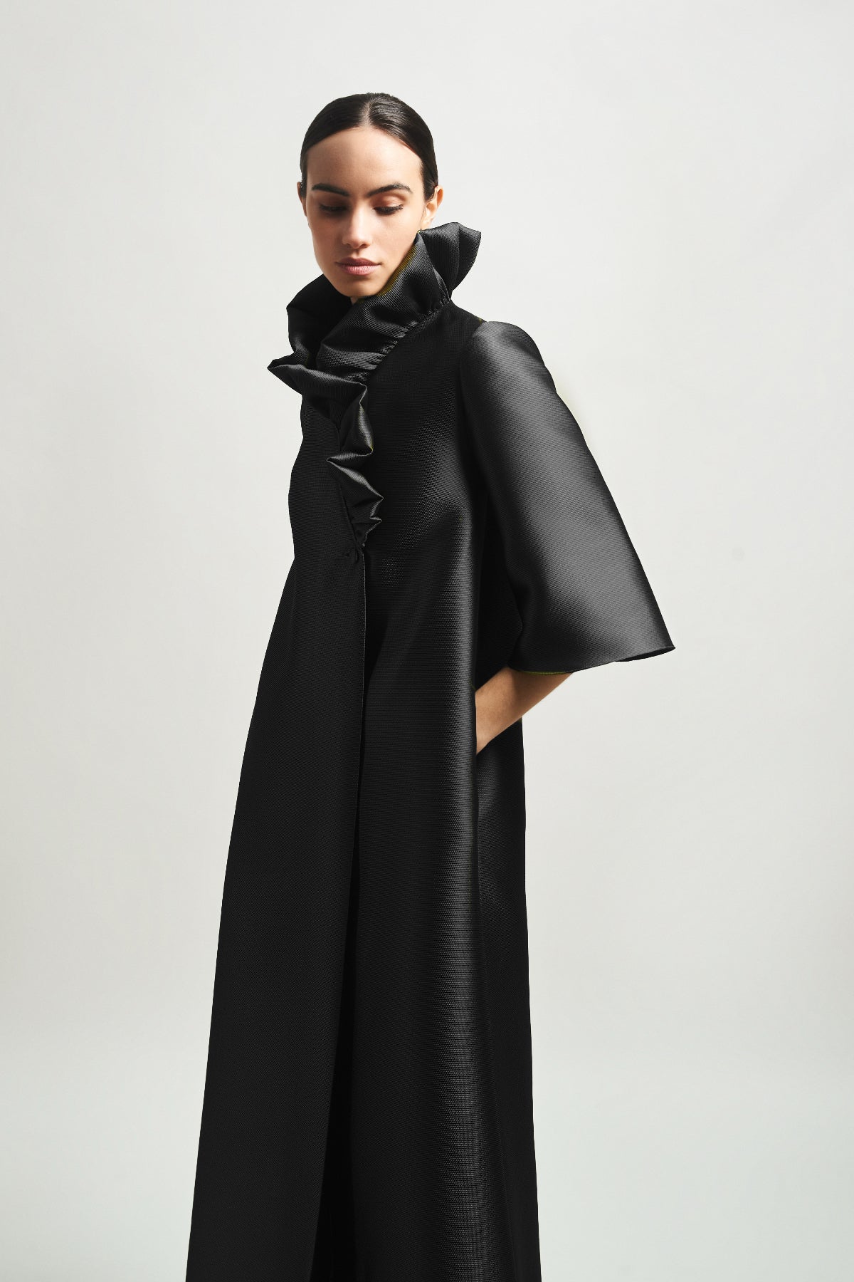 Black Dive Coat Dress