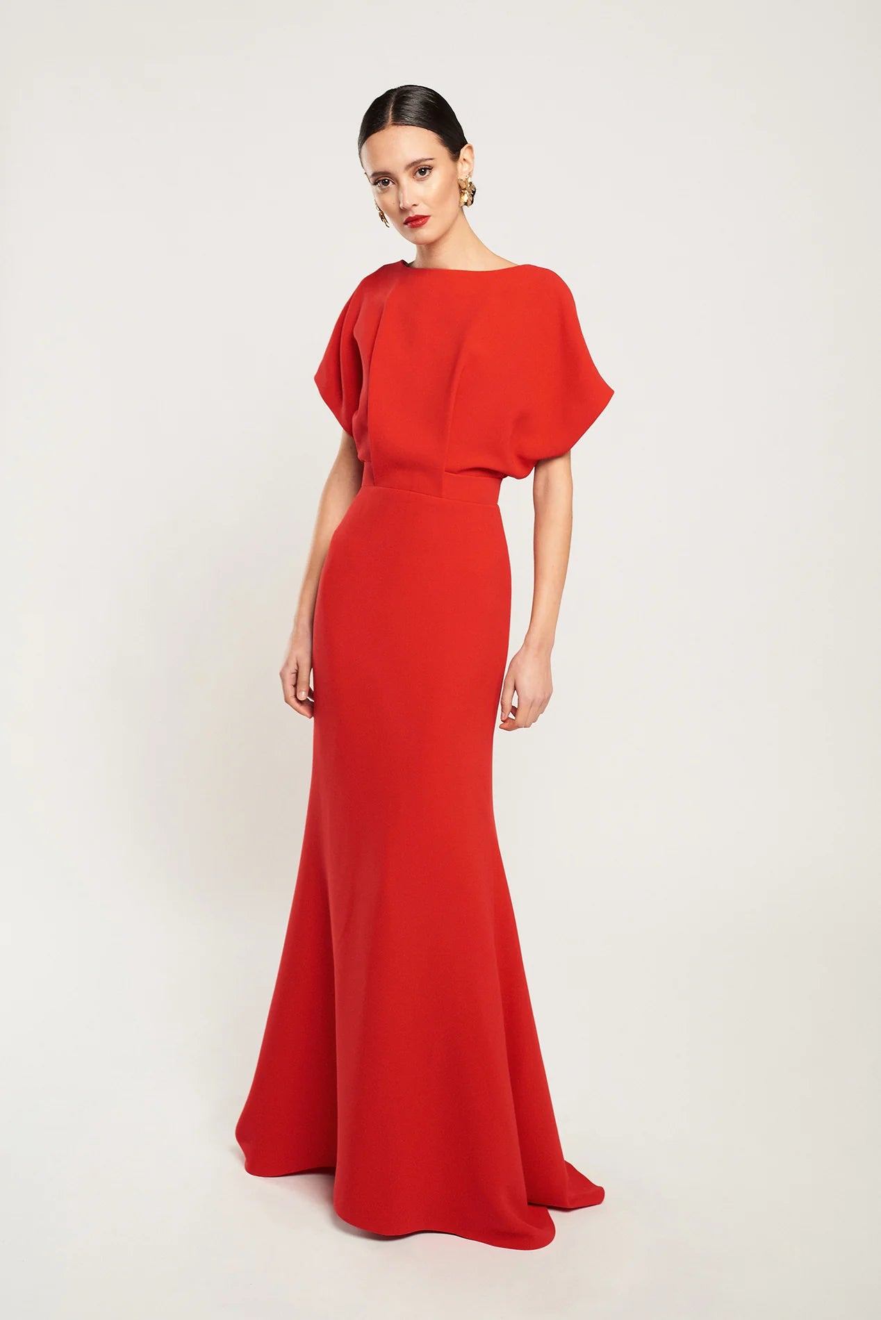 Vestido Ana rojo espalda