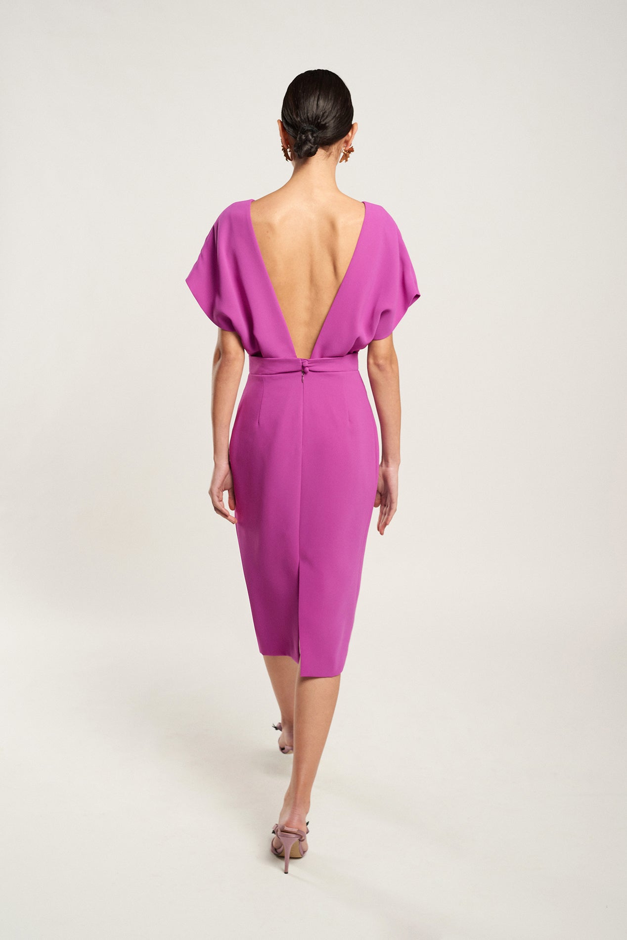 Vestido Ana corto buganvilla