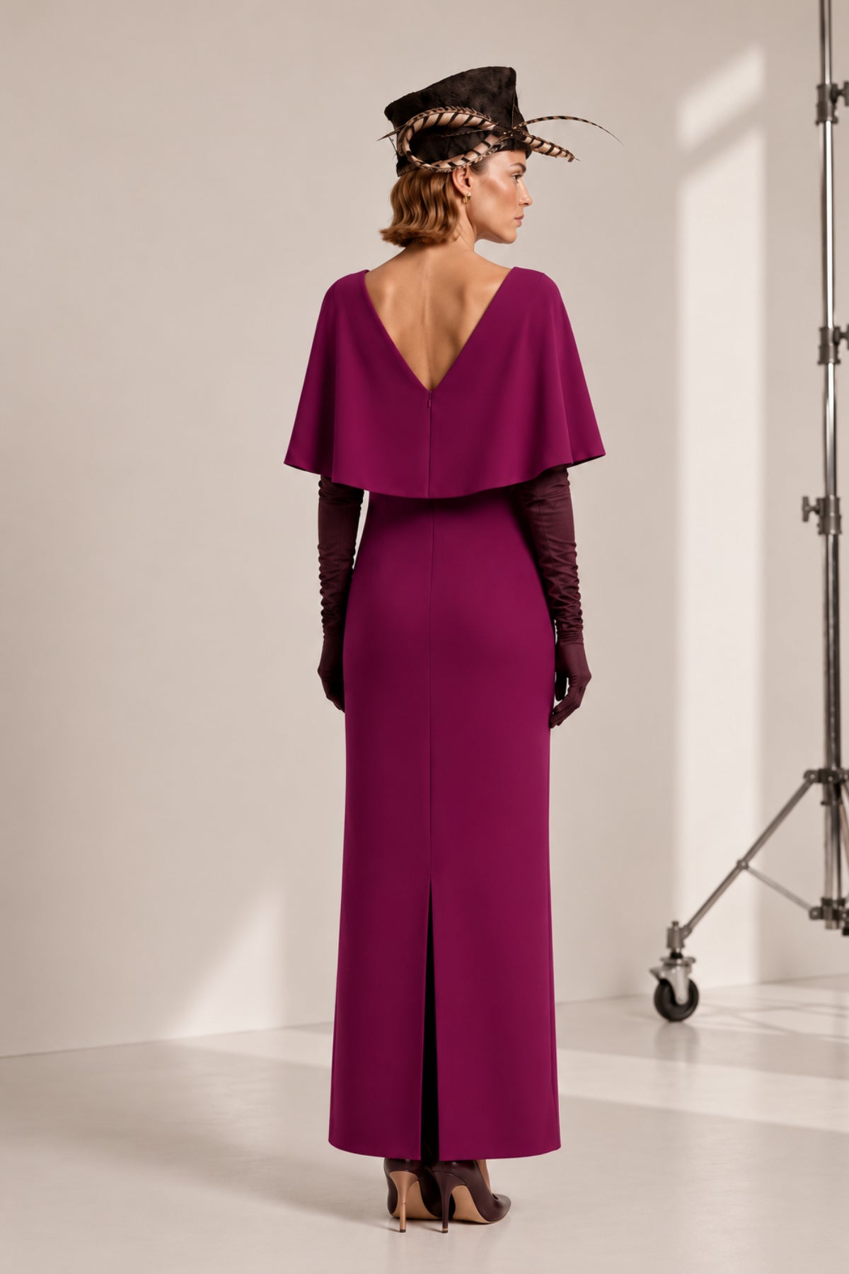 Kibo burgundy dress