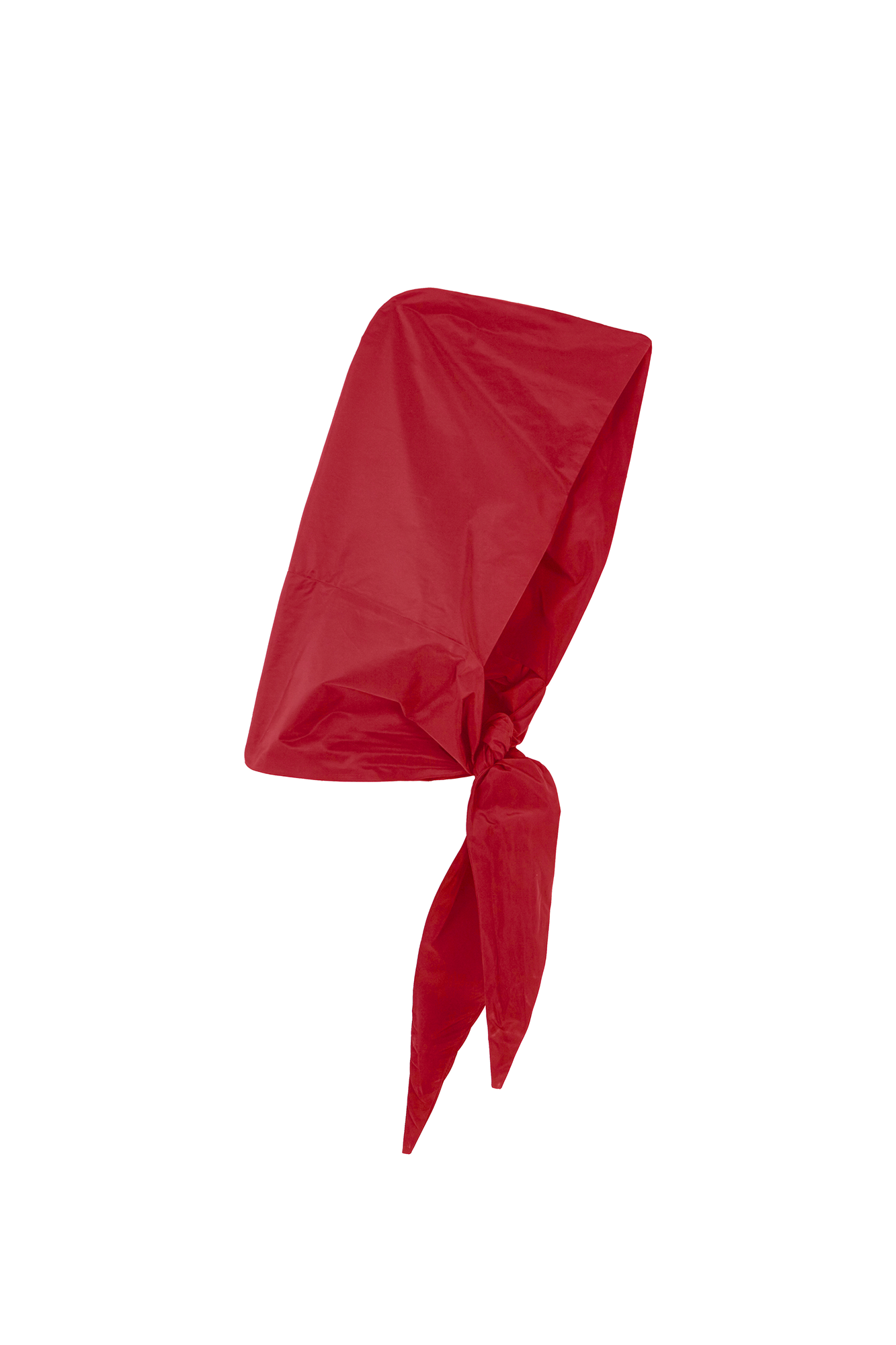 Capucha oversize impermeable roja