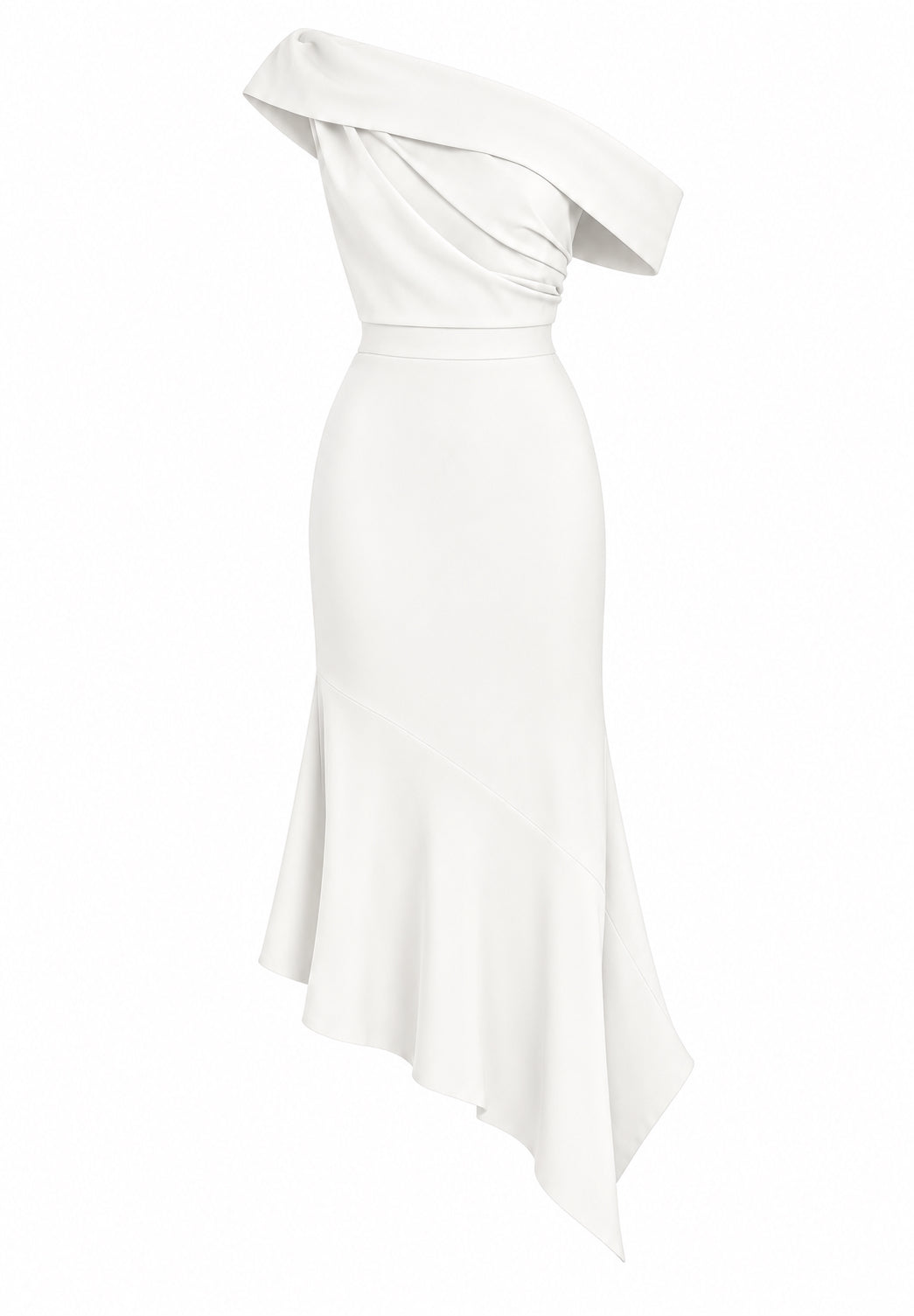 Henko white midi dress