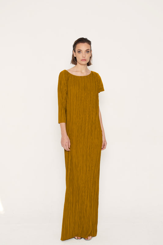 Vestido Laquesis marrón