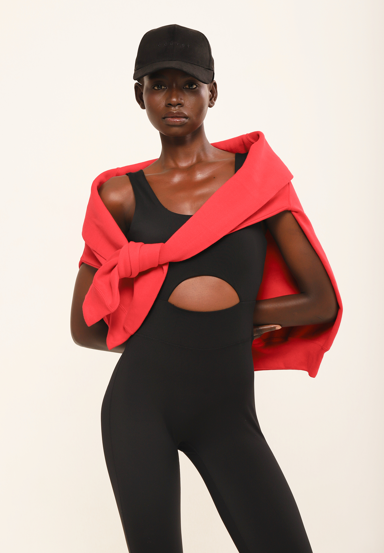 Sudadera oversize Gigi roja