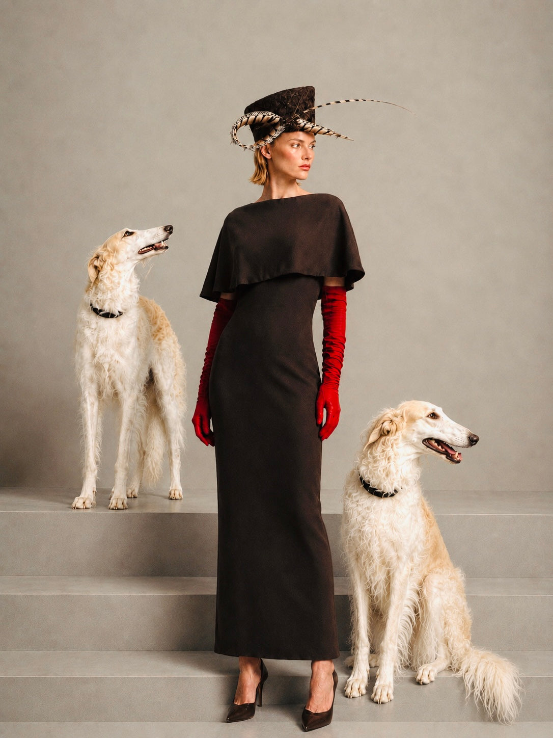 Chocolate brown Kibo dress