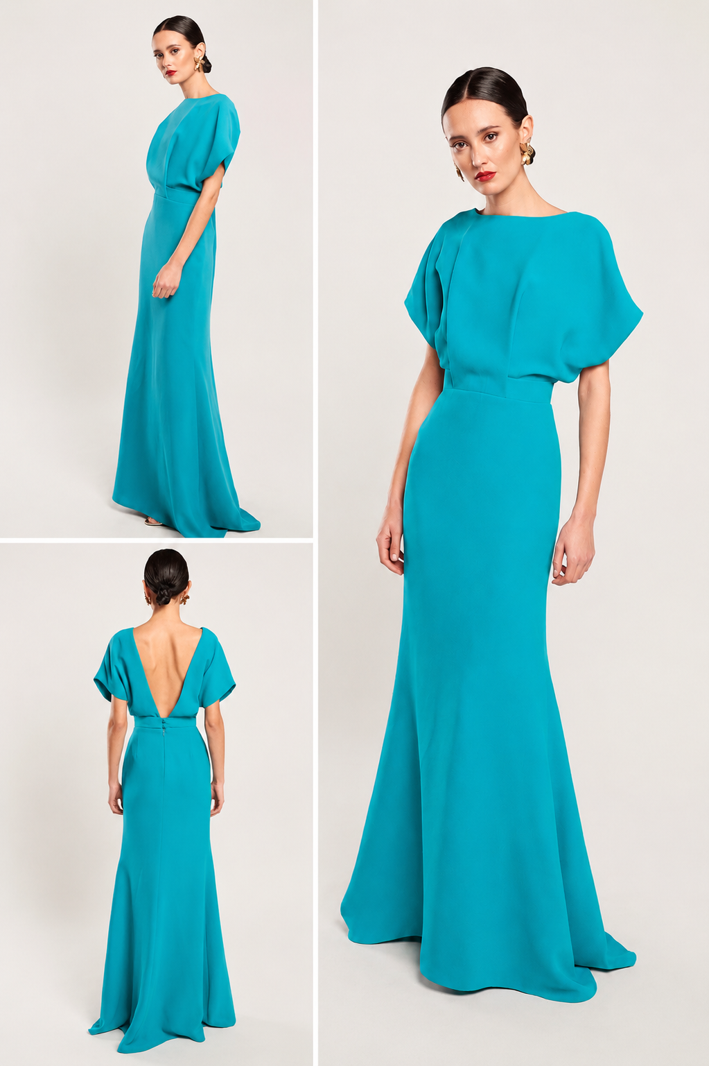 Ana's long green dress