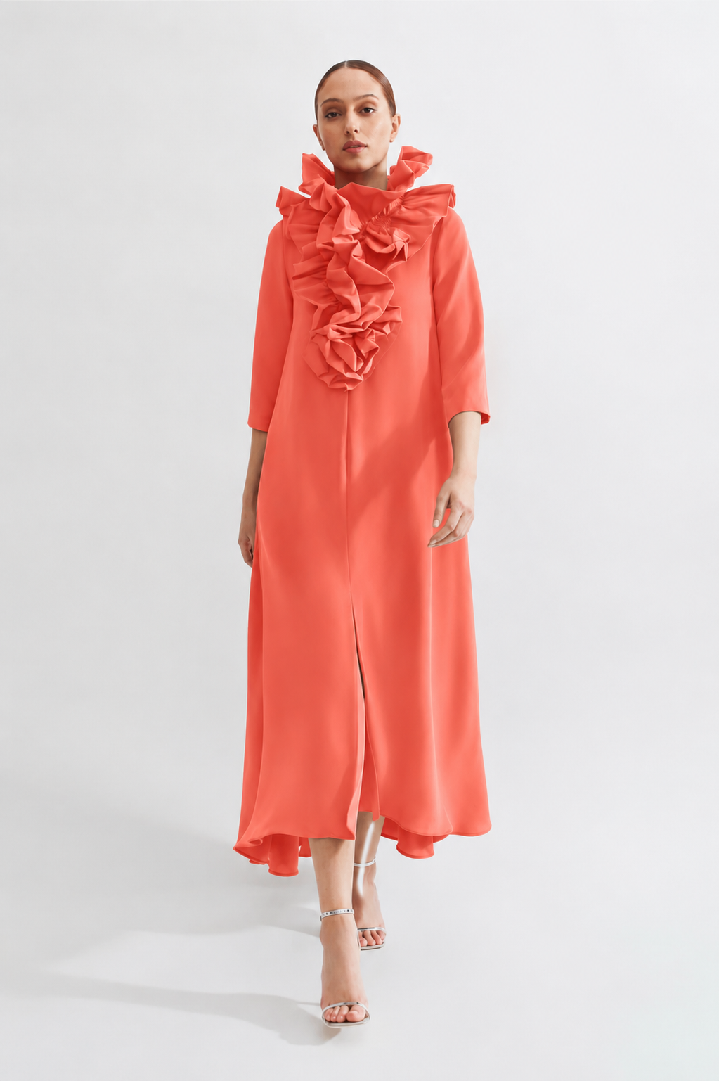 Vestido Thea coral