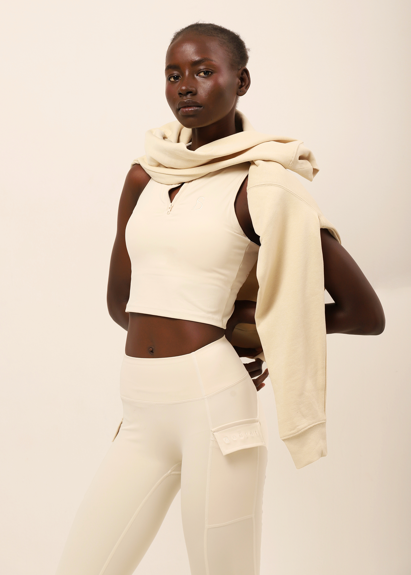 Sudadera oversize Gigi beige