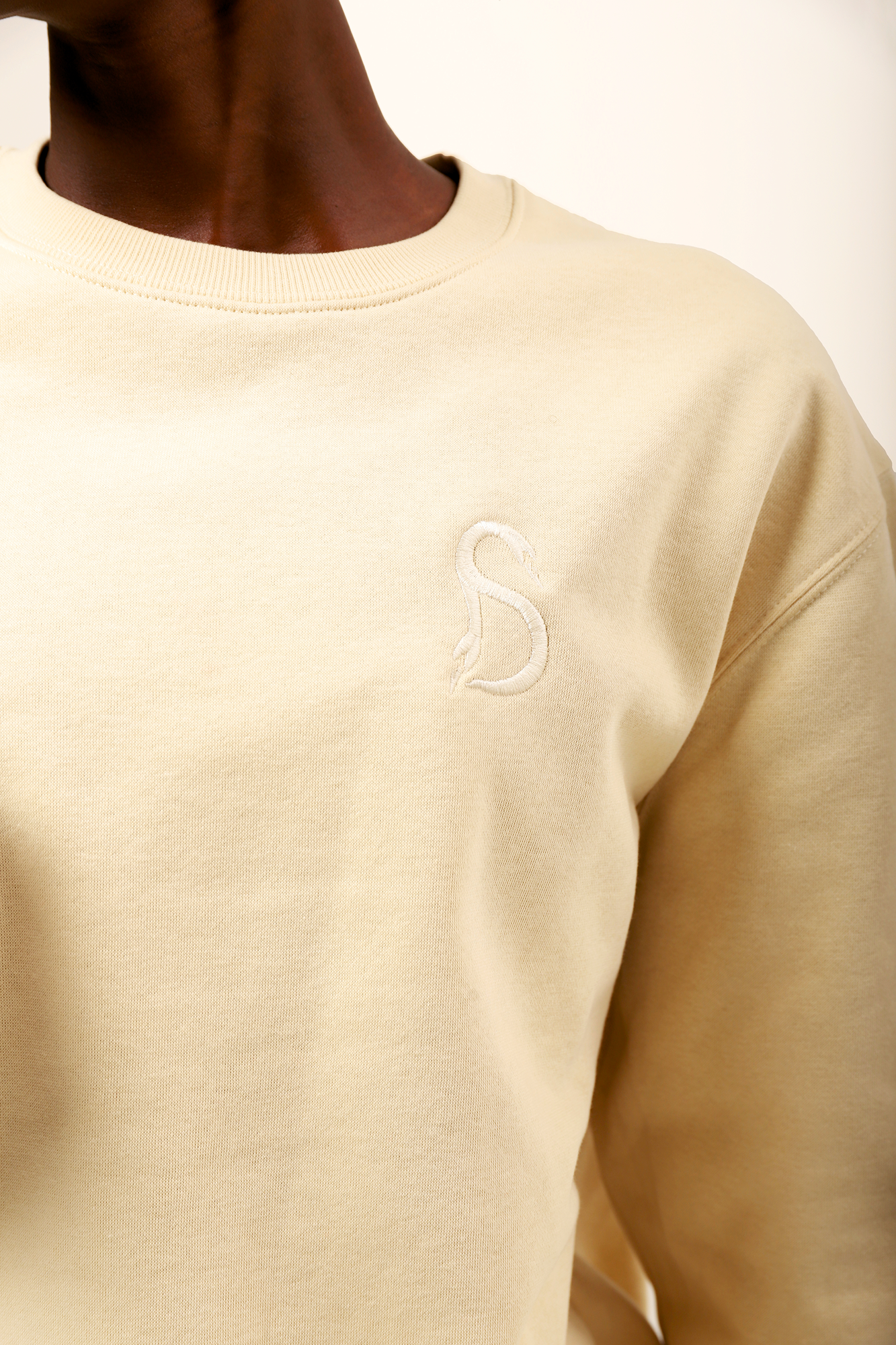 Sudadera oversize Gigi beige