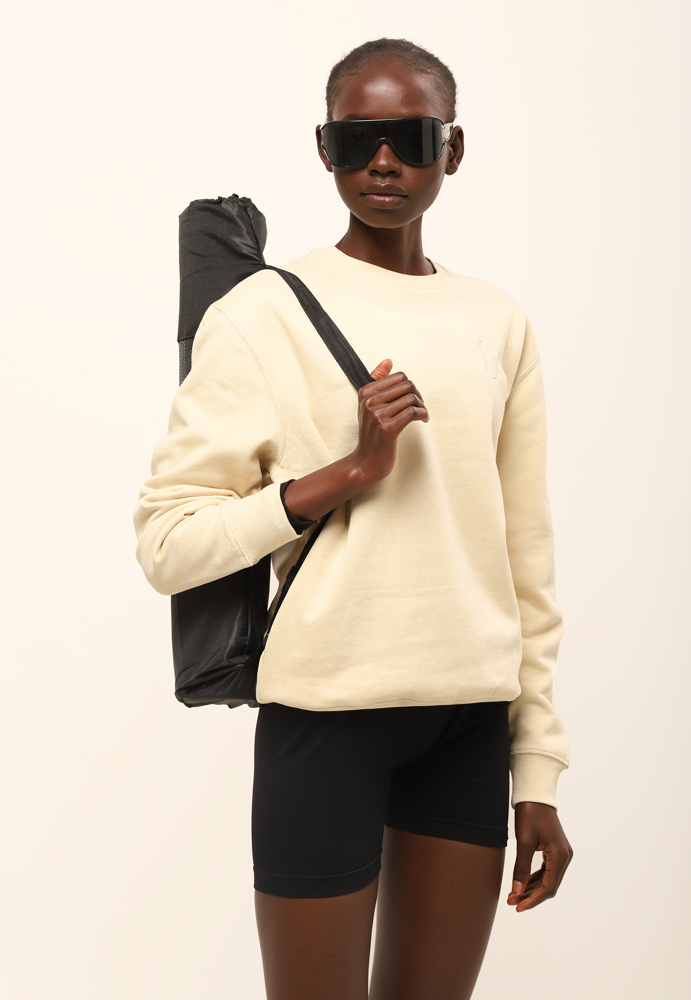 Sudadera oversize Gigi beige