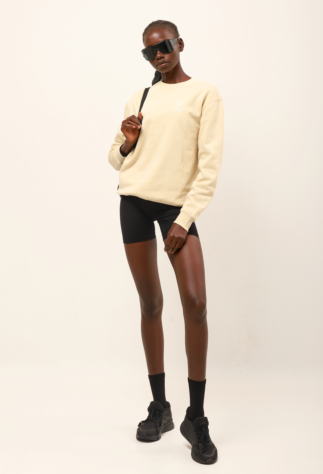 Sudadera oversize Gigi beige