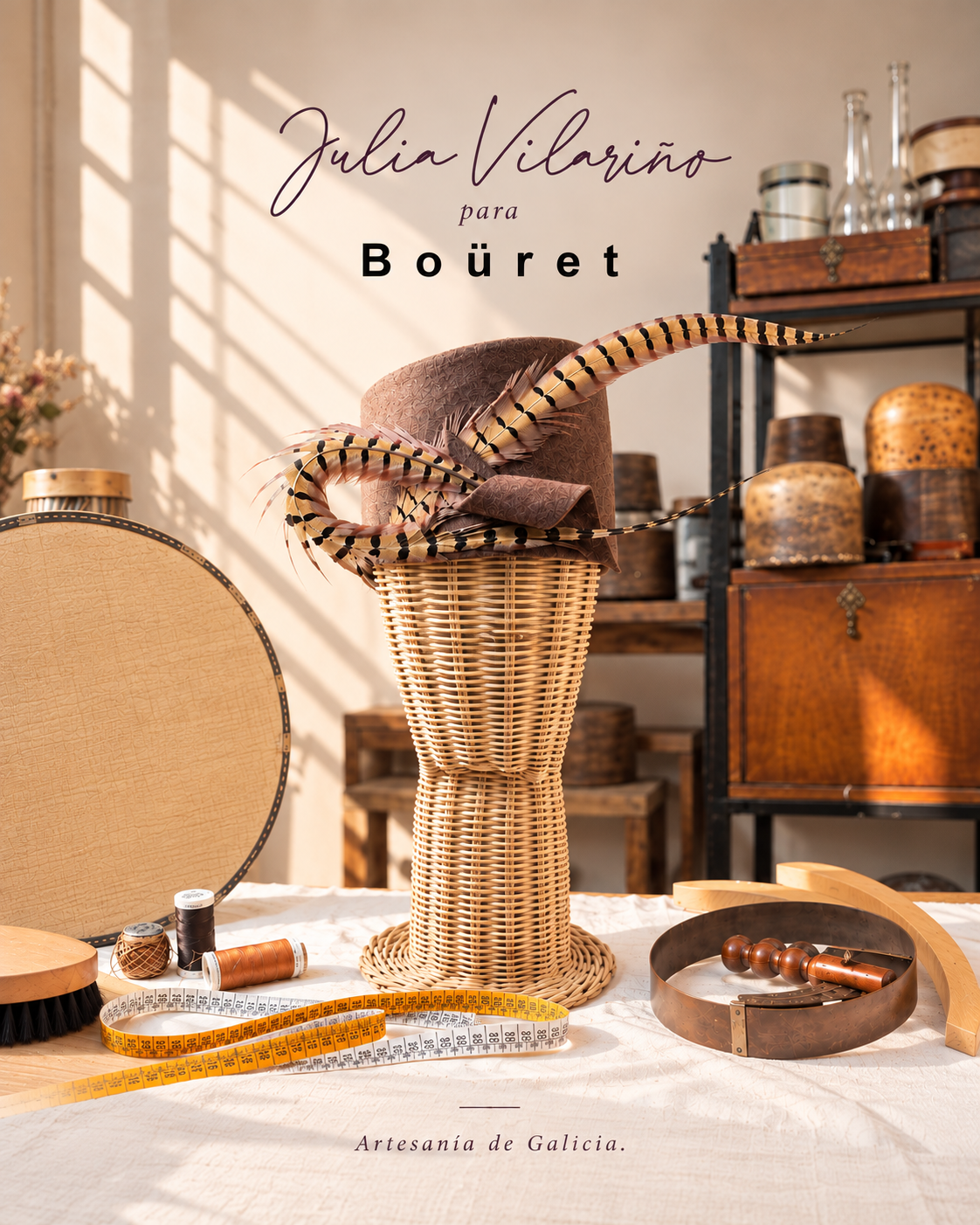 Tocado Iko. Julia Vilariño para Boüret