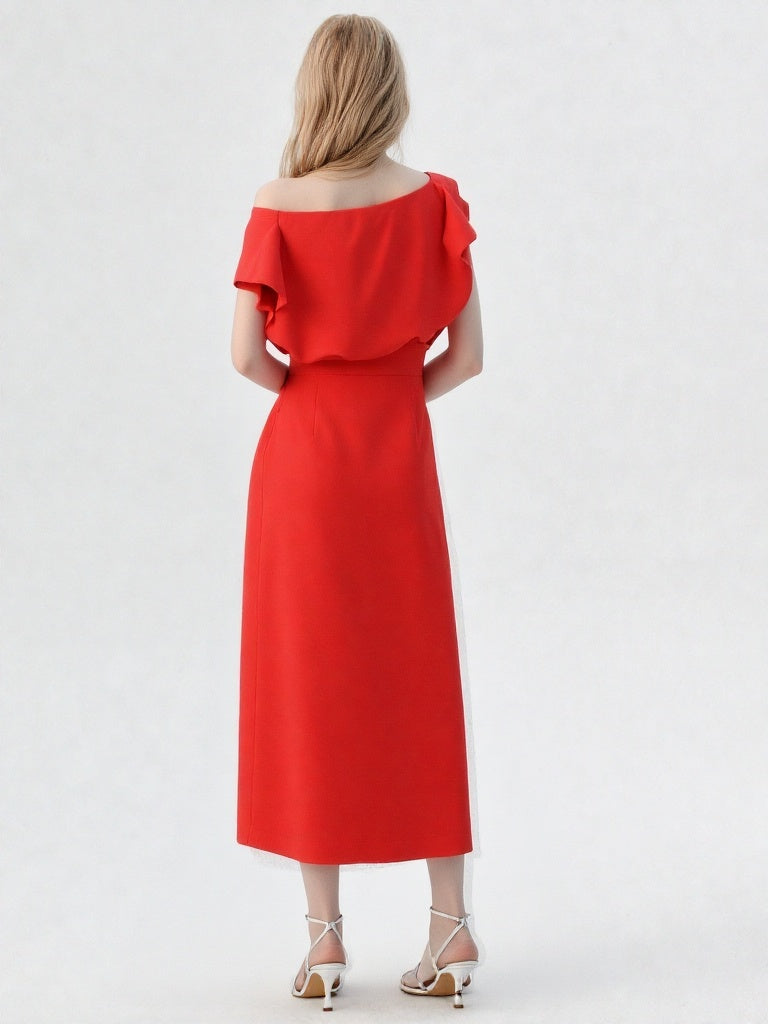 Vestido Luna Diamante coral