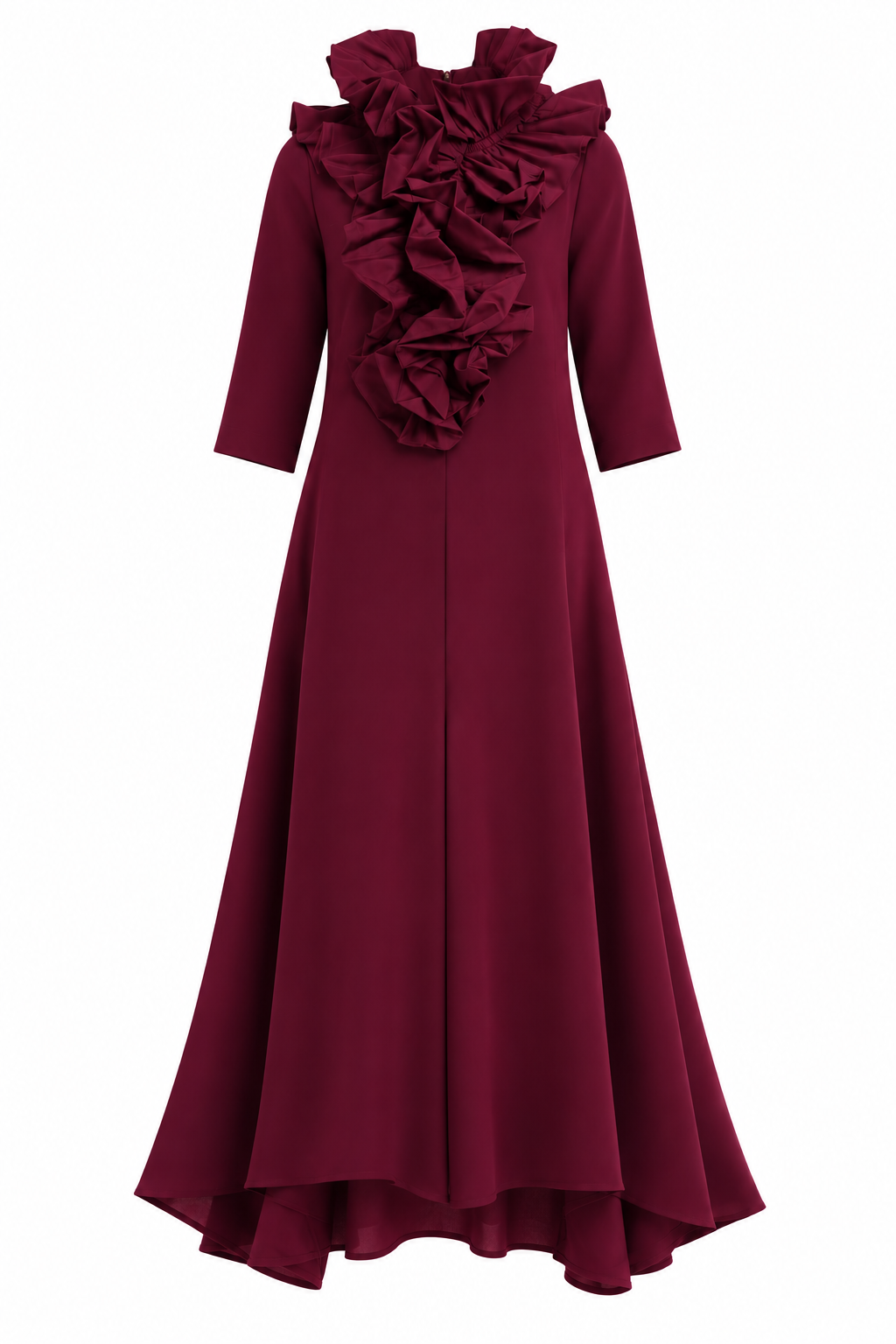 Vestido Thea burdeos