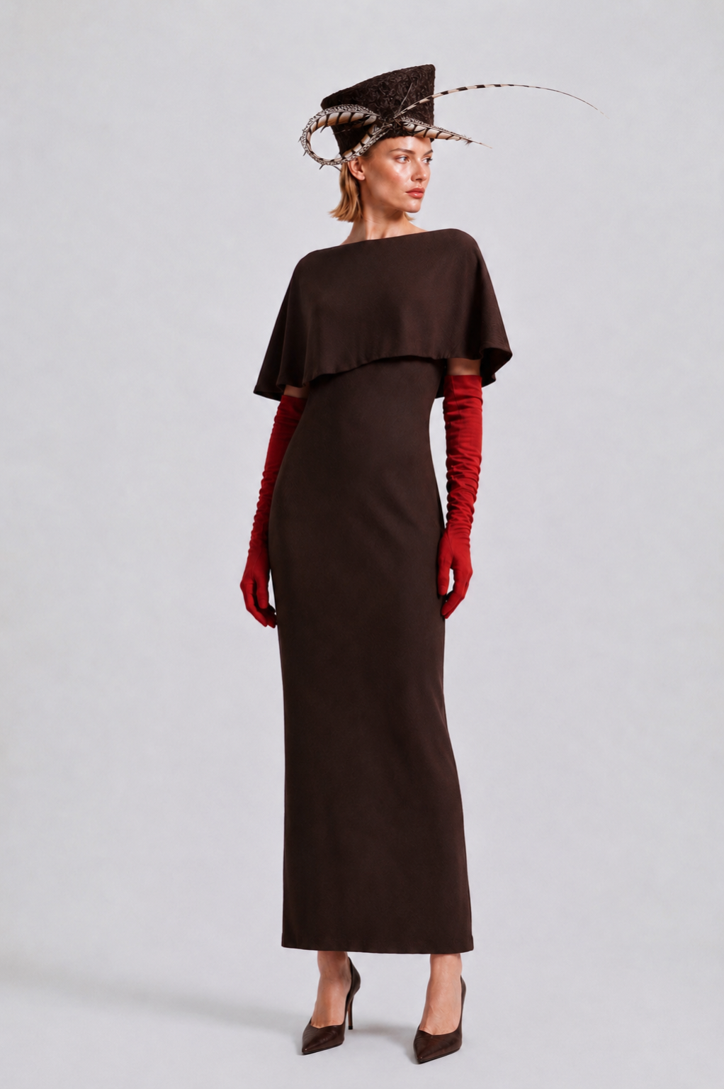 Chocolate brown Kibo dress