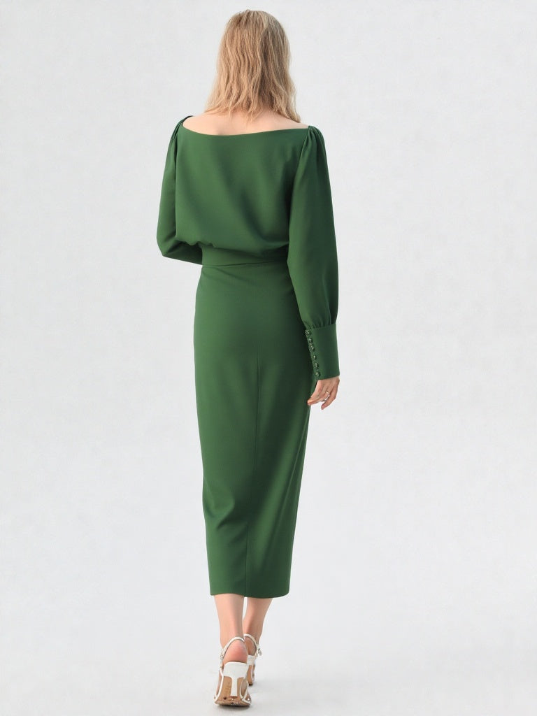 Luna diamante verde musgo