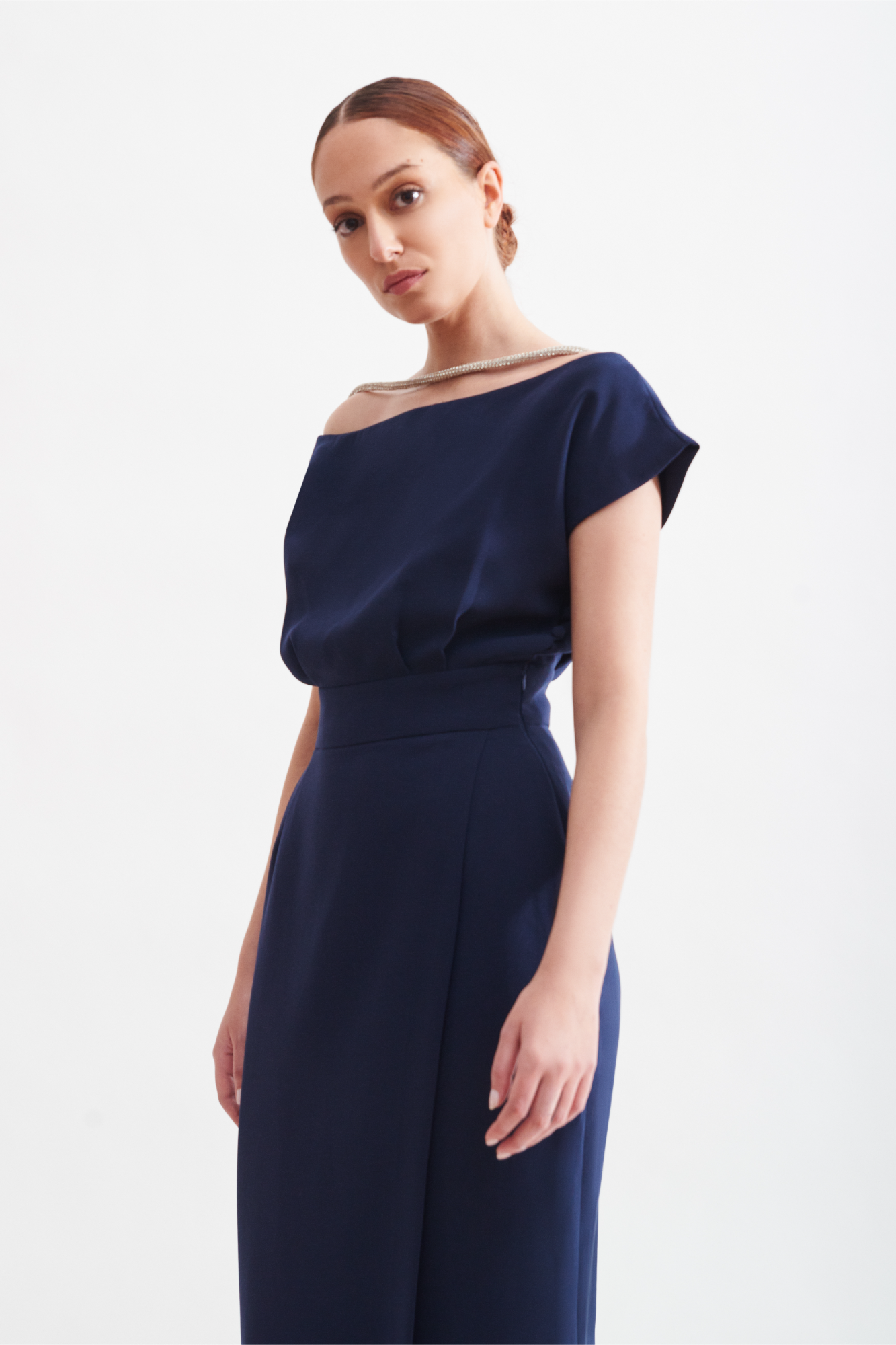 Luna Diamante Navy Dress
