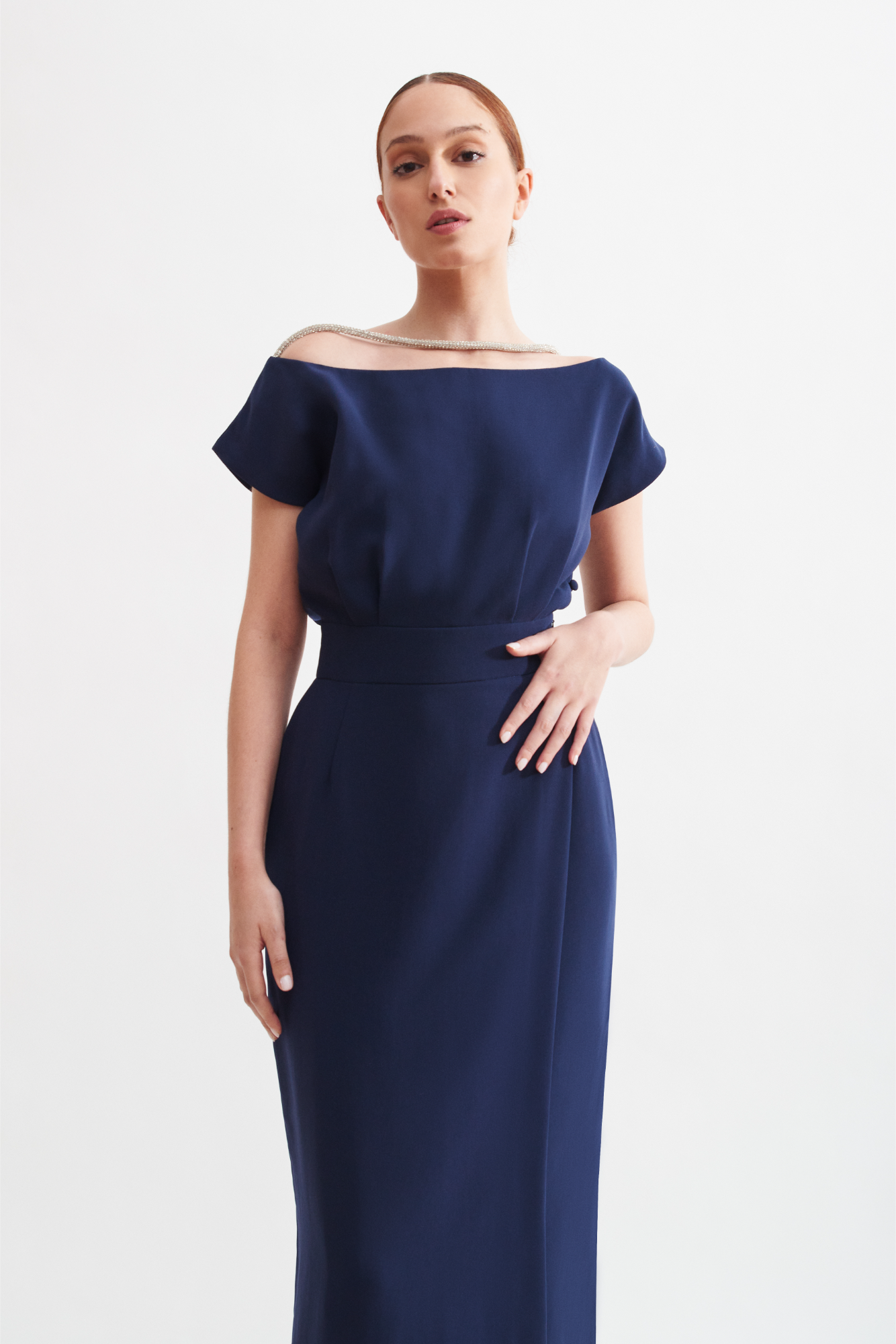 Luna Diamante Navy Dress