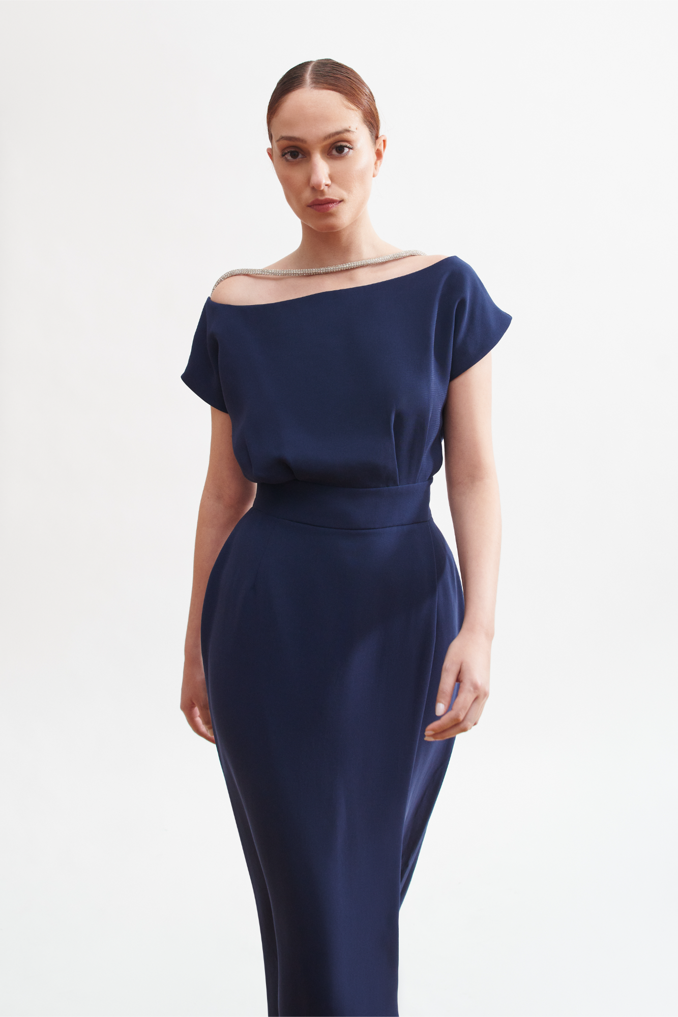 Luna Diamante Navy Dress