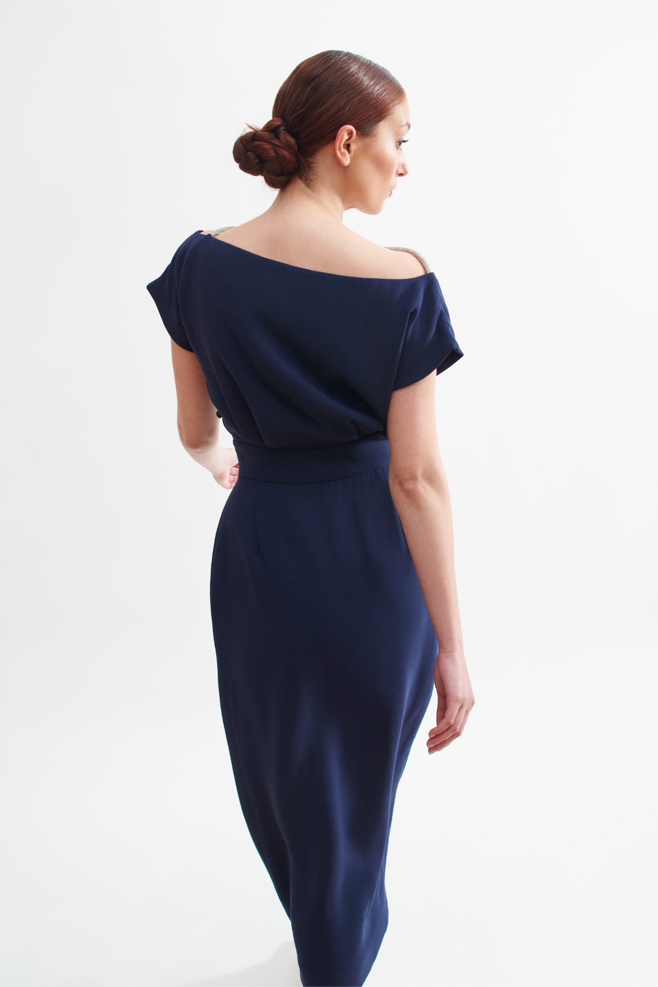 Luna Diamante Navy Dress