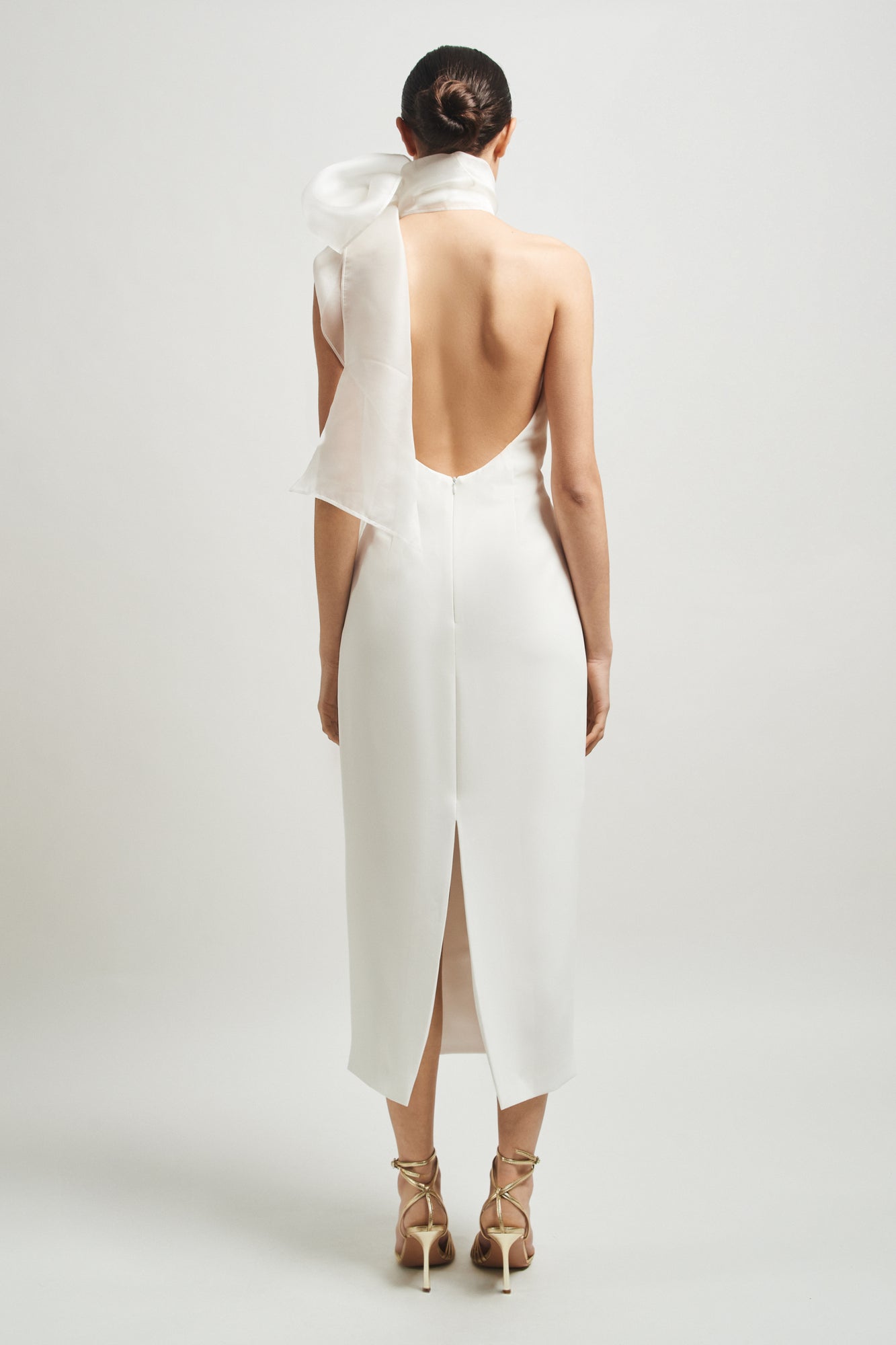 Vestido halter Concorde white