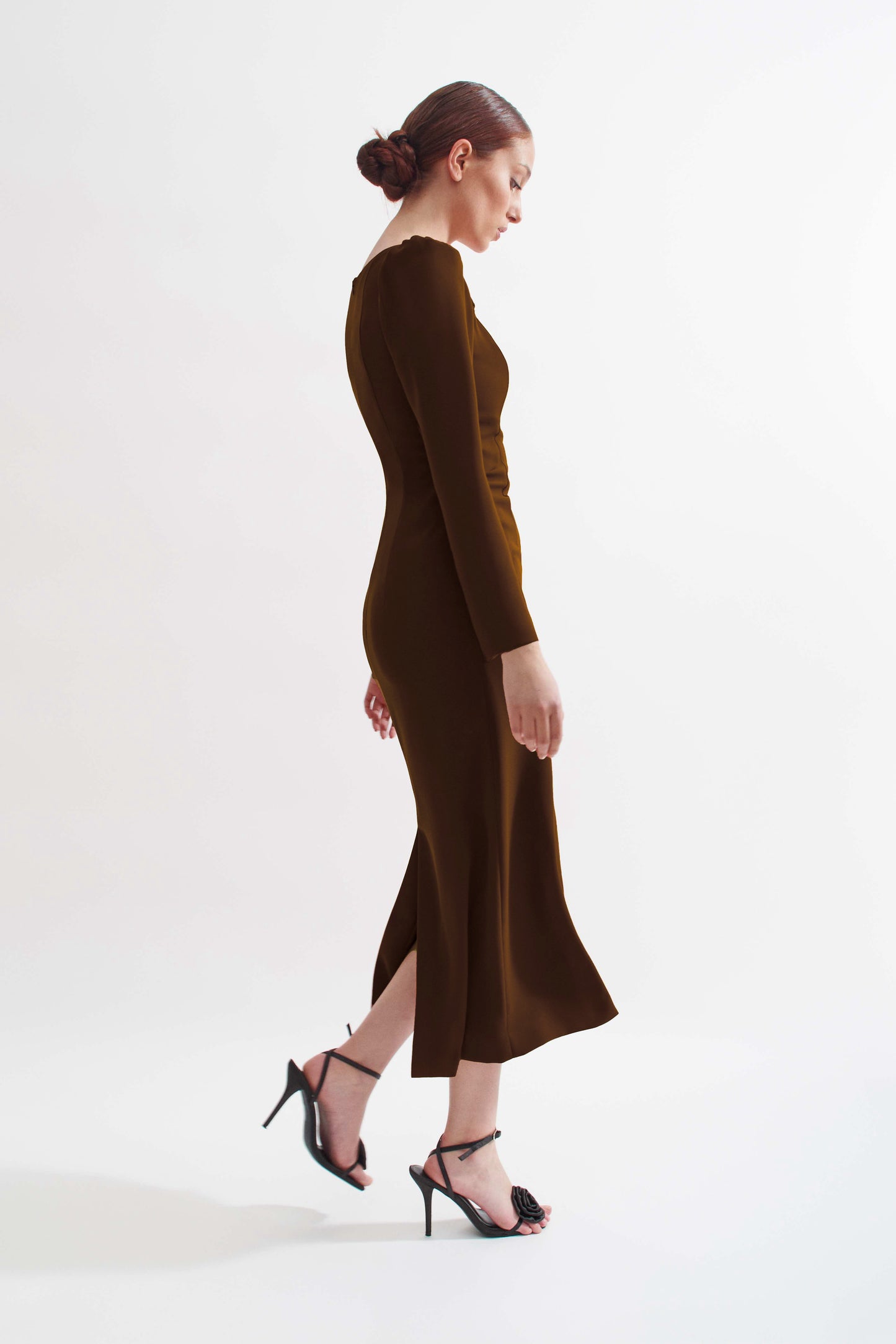Vestido Ananda mocha mousse