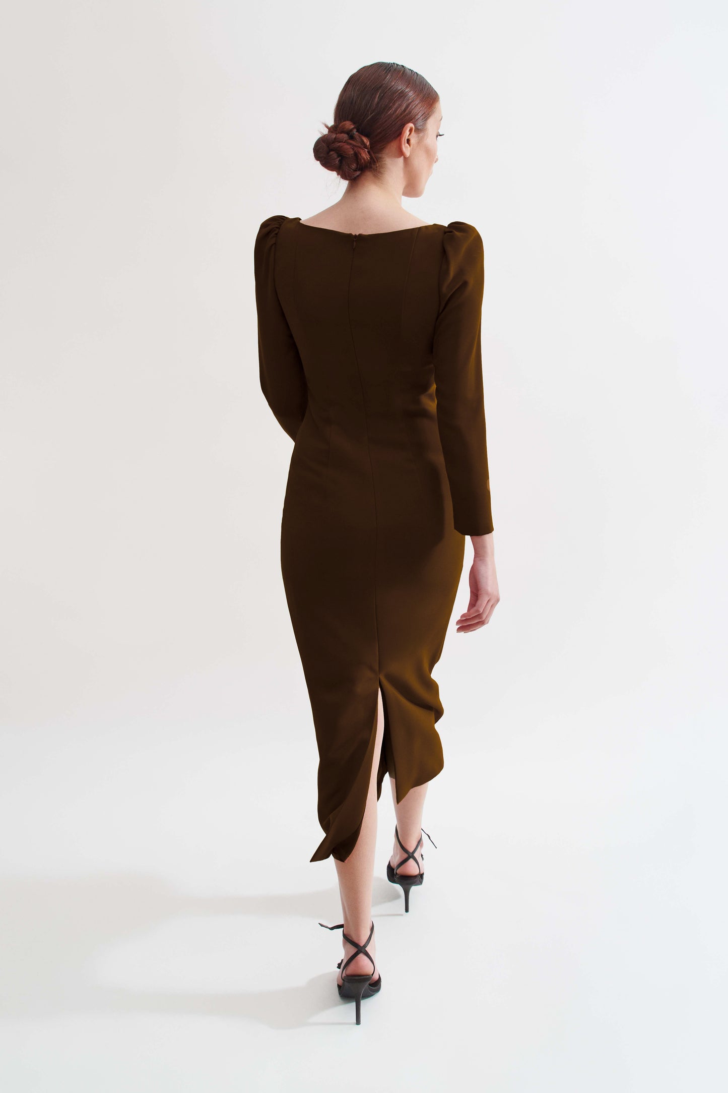 Vestido Ananda mocha mousse