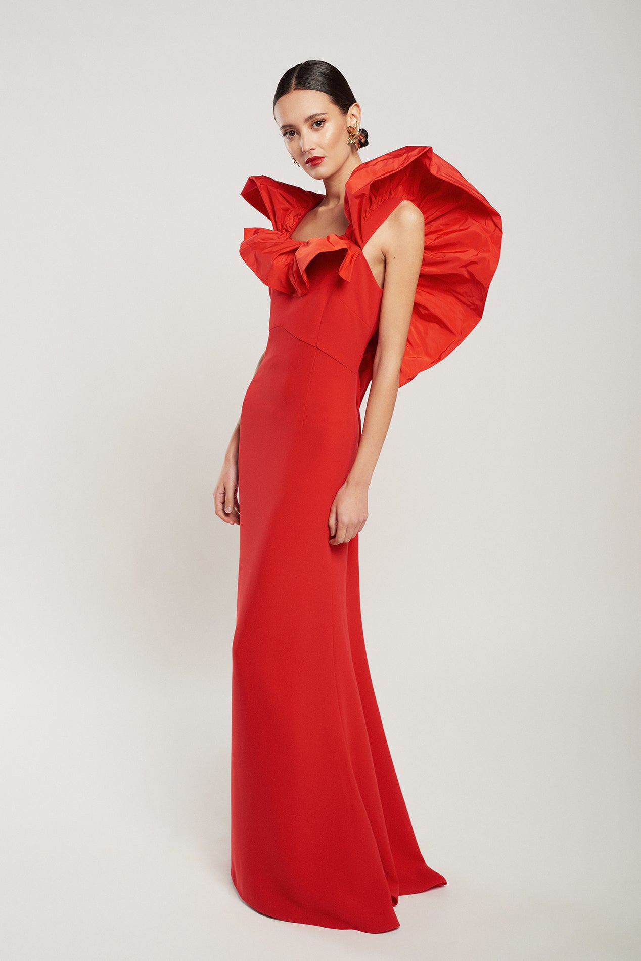 Vestido Marella largo rojo