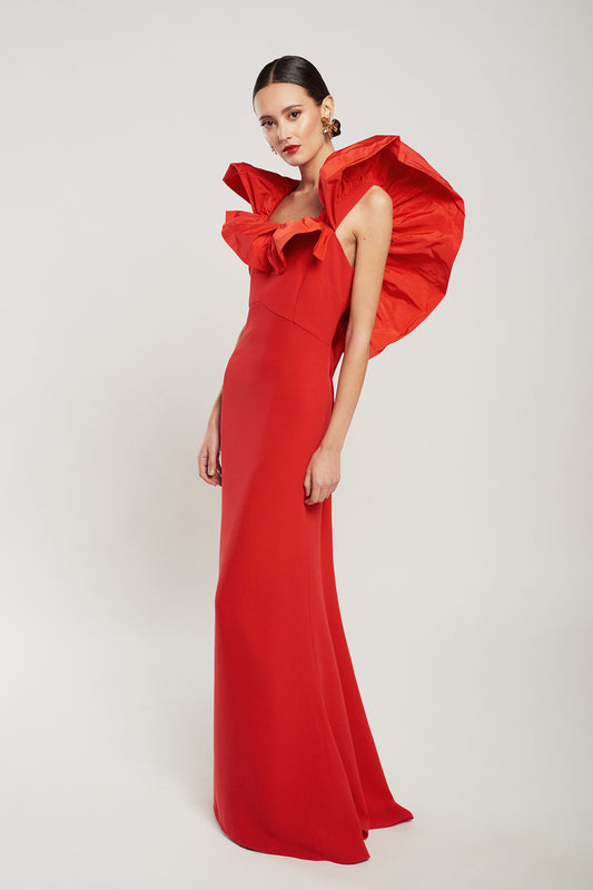 Vestido Marella largo rojo