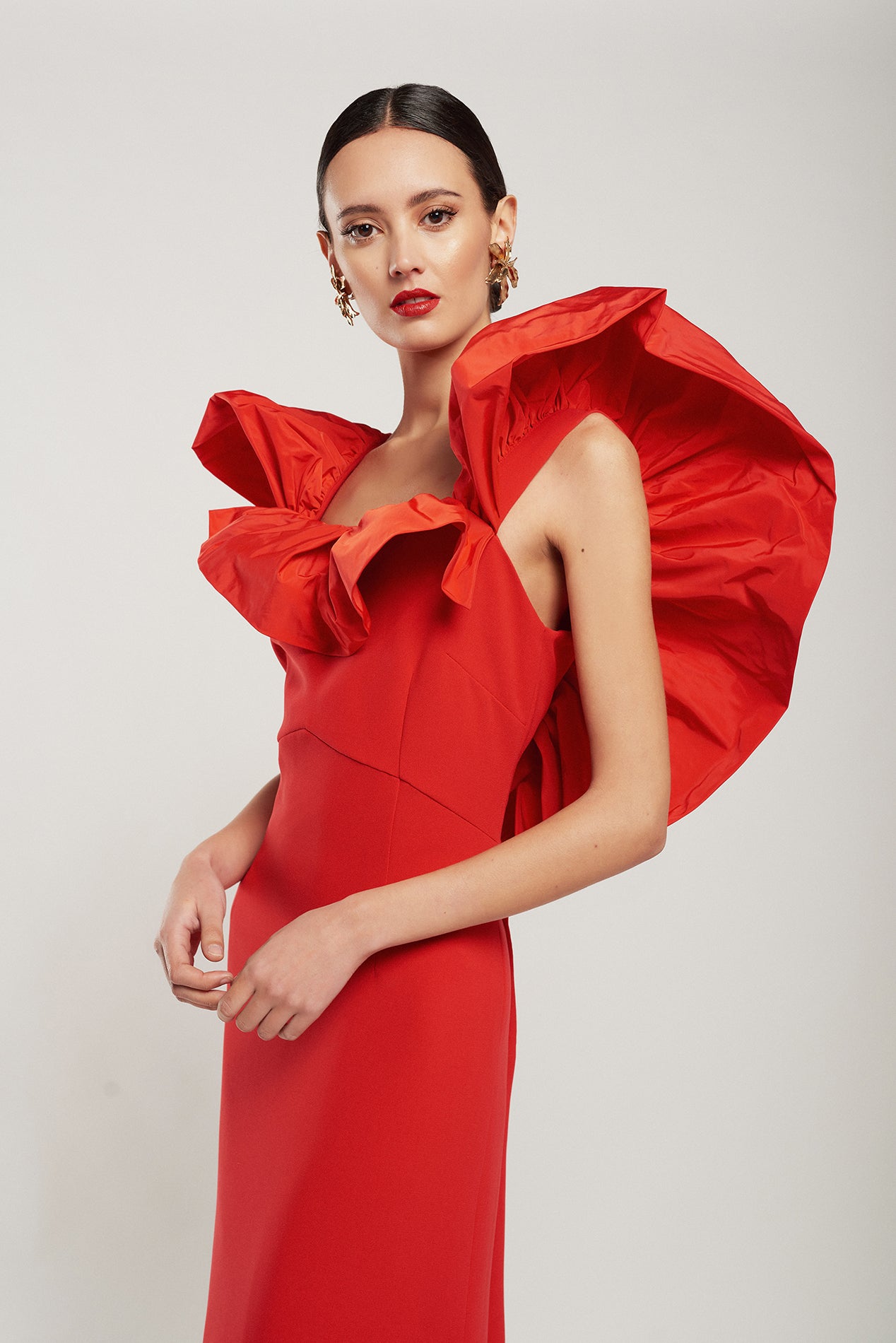 Vestido Marella largo rojo