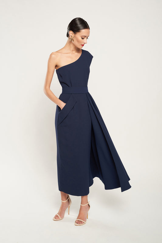 Vestido Nasau azul marino