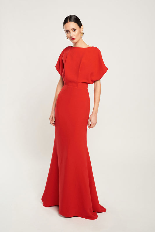 Vestido Ana largo rojo