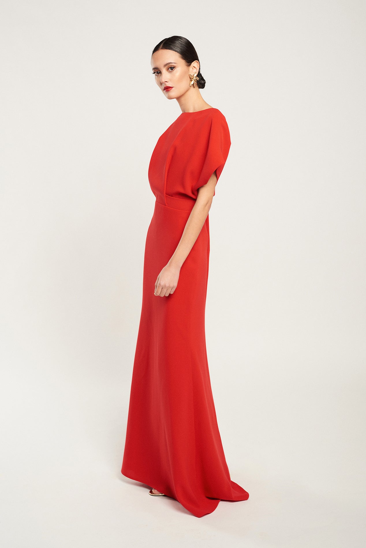 Vestido Ana largo rojo