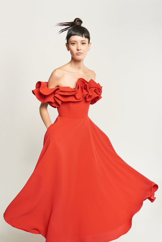 Vestido Olga rojo