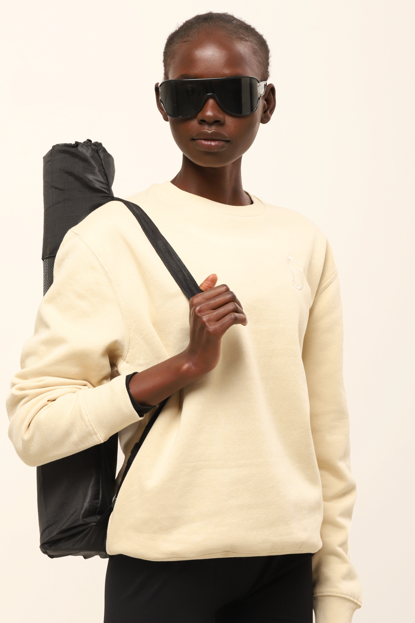 Sudadera oversize Gigi beige