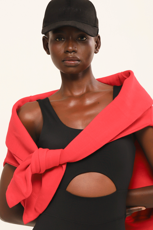 Sudadera oversize Gigi roja