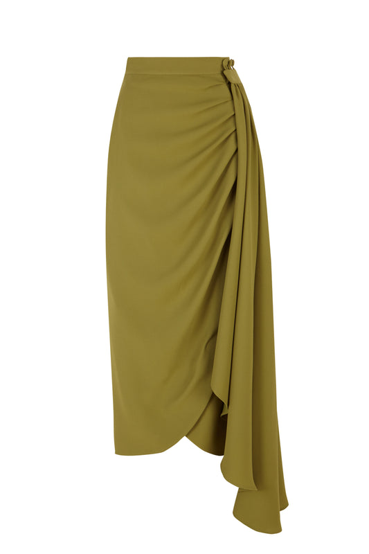 Marcela olive green skirt