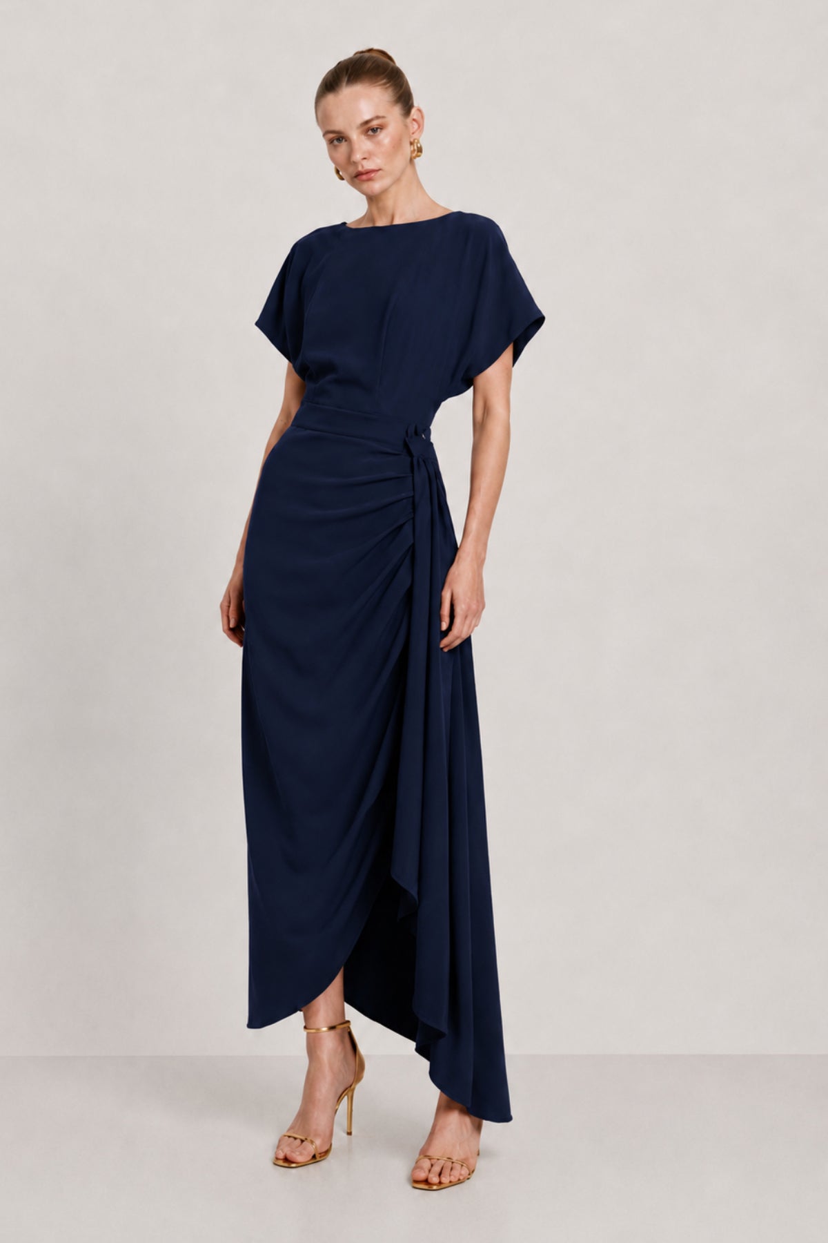 Vestido midi Setsuna azul marino