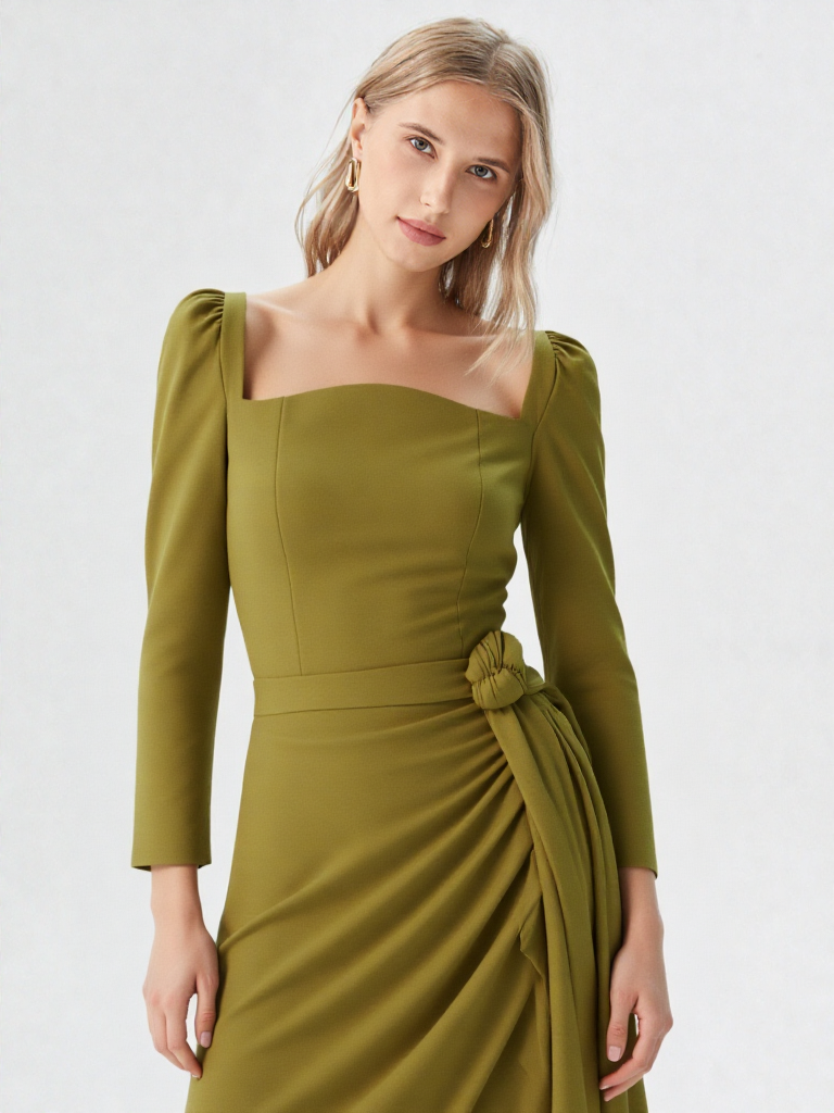 Olive green Marcela top