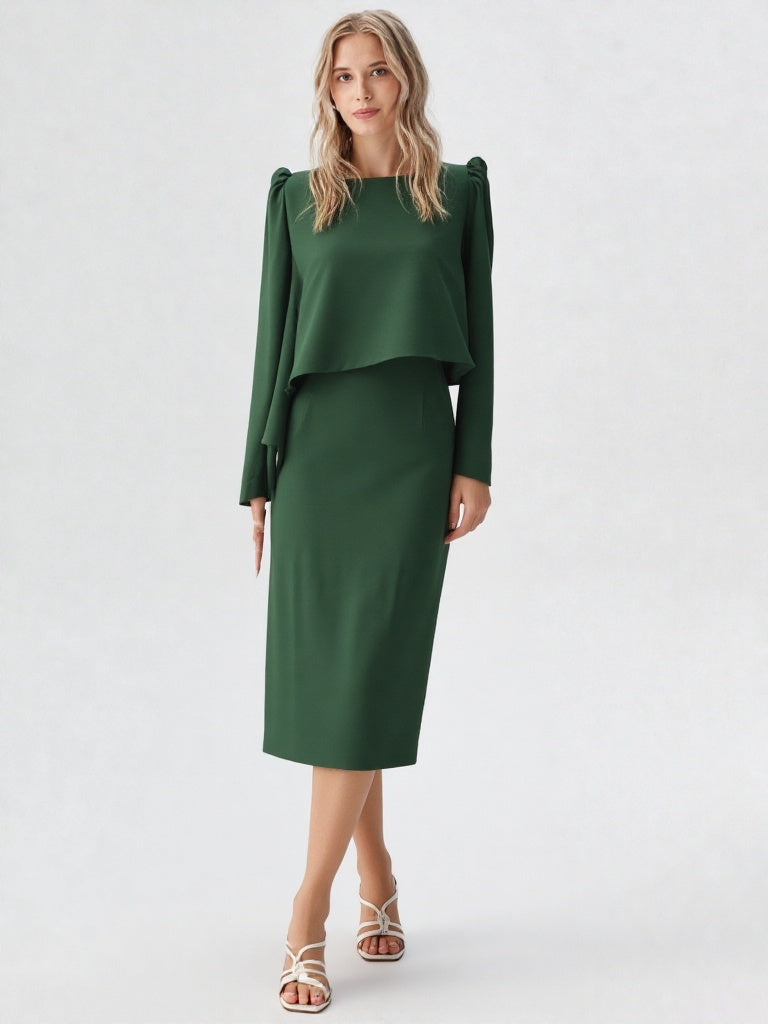 Conjunto Zia verde musgo