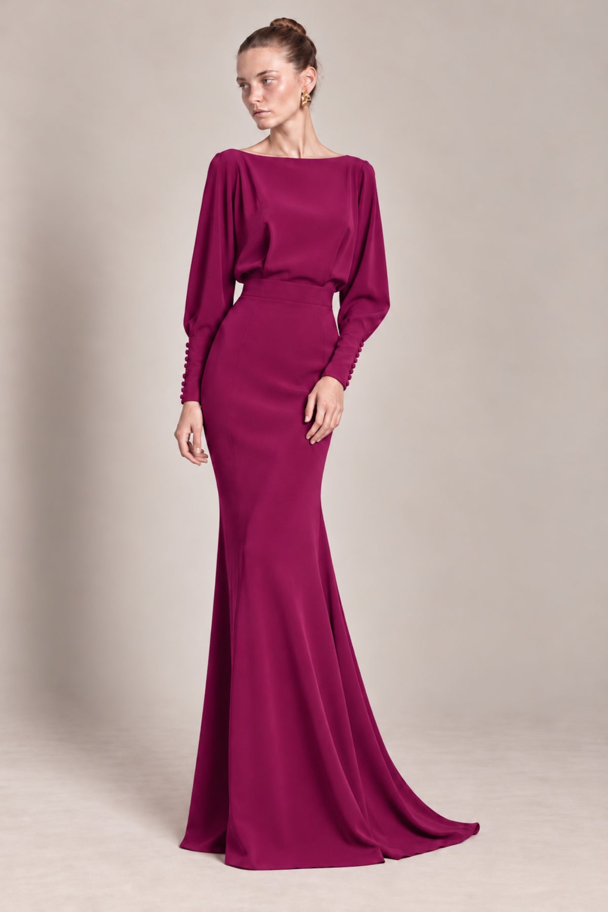 Heloisa burgundy dress