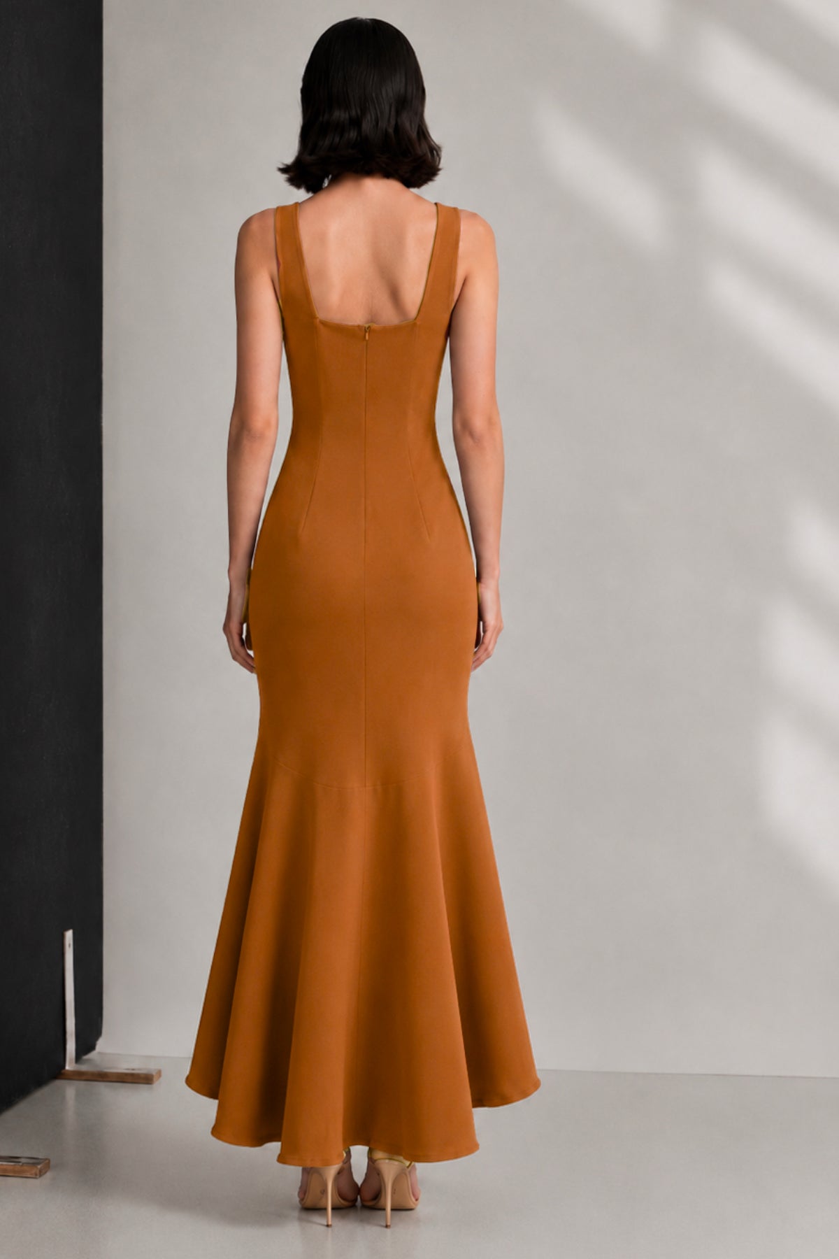 Vestido midi Zenobia teja
