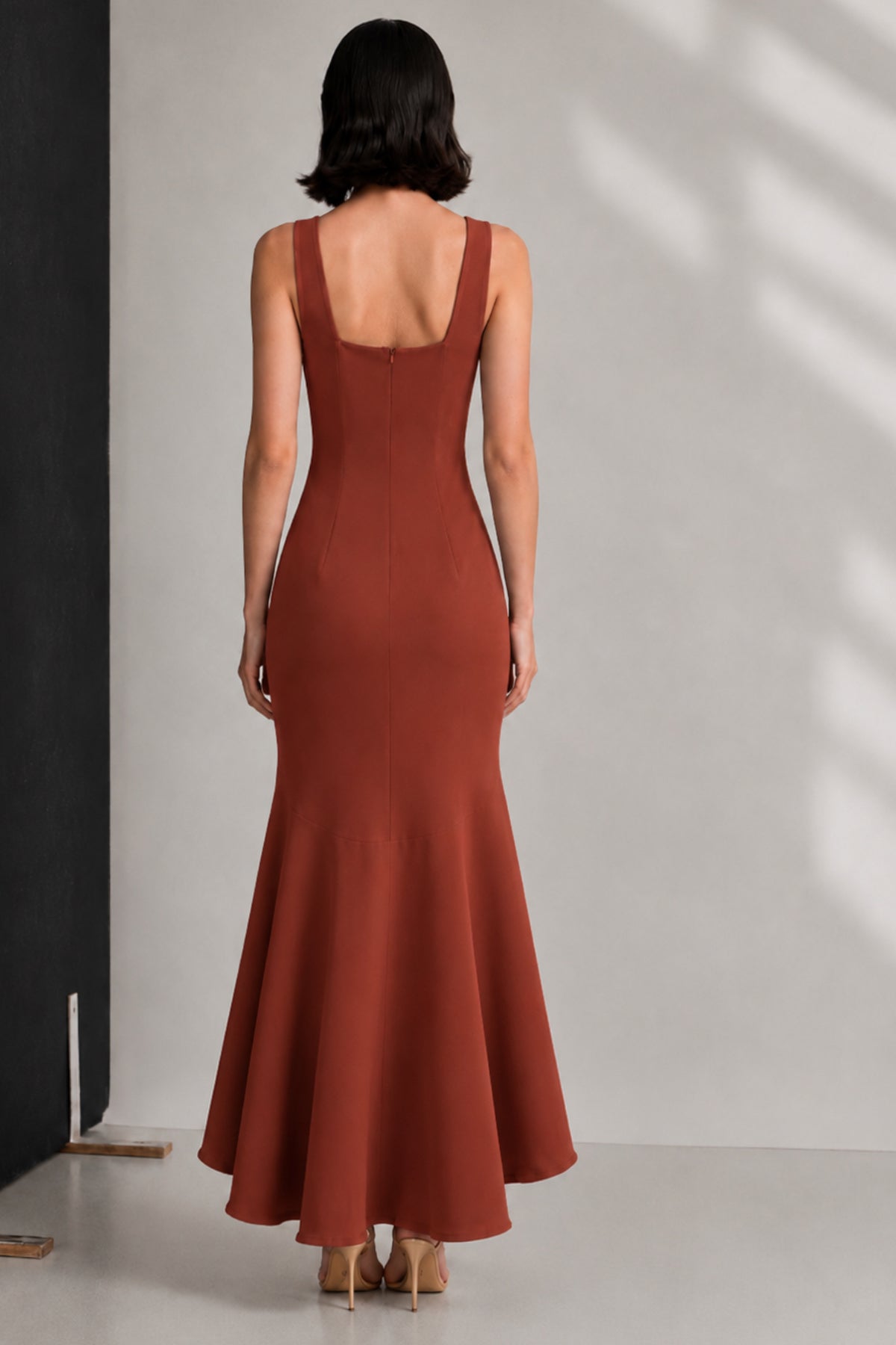 Vestido midi Zenobia teja