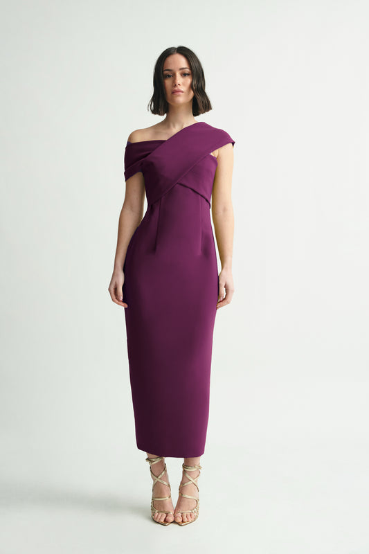Burgundy Acrobat Dress