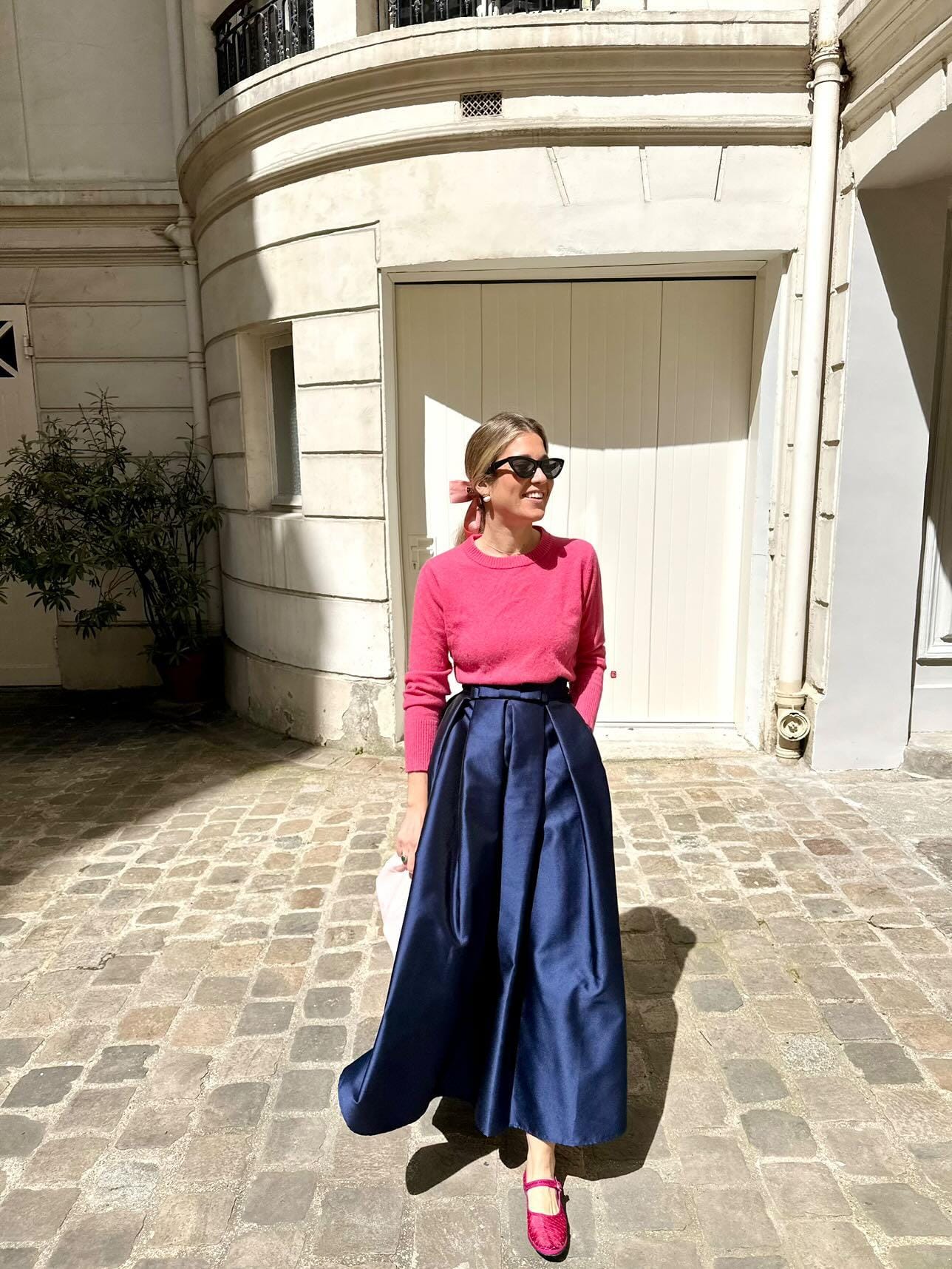 Navy Selvatro skirt