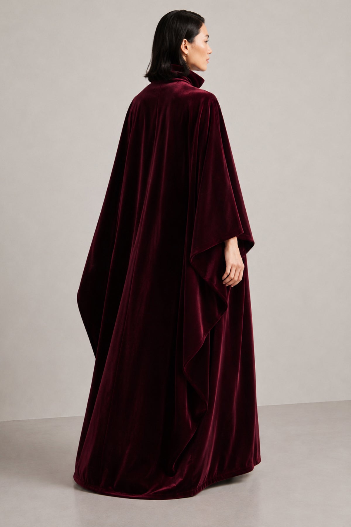 Vestido-capa Engi burdeos