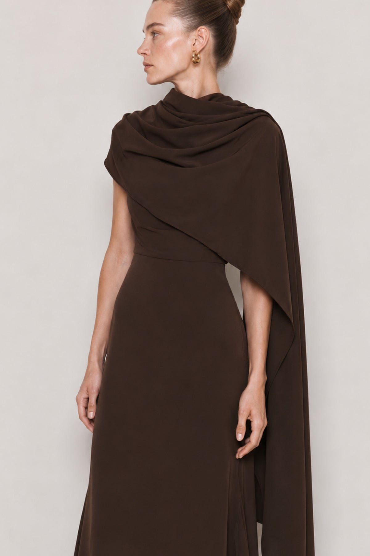 Swan brown shawl