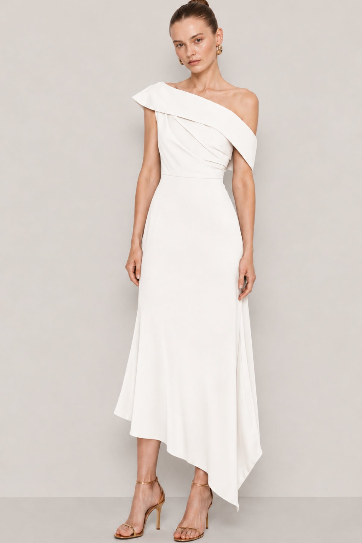 Henko white midi dress